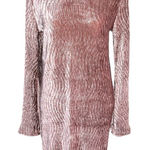 Eloquii Plus Flare Sleeve Textured Velvet Dress Photo 0