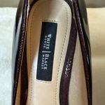 White House | Black Market Burgundy 3 1/2 inch pumps Photo 3