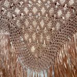 NWT gorgeous Santa Barbara designer Kristina Valencia shawl Orange Size undefined Photo 9