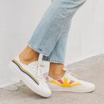 Soludos  rainbow wave sneakers‎ size 5 leather upper Photo 0