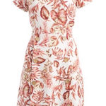 Shelby & Palmer NWT Shelby Palmer Ivory & Red Floral A-Line Dress Photo 0
