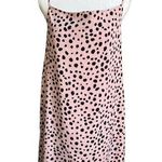 Listicle pink leopard print slip dress Photo 0