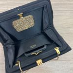 After Five Vintage Black Satin Mirror Evening Bag Photo 9