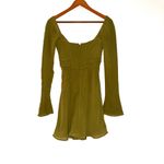 House Of CB MISTRESS ROCKS Olive Long Sleeve Cutout Mini Dress XS Photo 3
