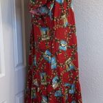 Hilo Hattie vintage cruise print Hawaiian dress Red Size 2X Photo 10