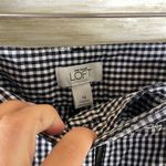 Loft Ann Taylor Blck and White Gingham Checkered Marisa Cropped Pants Photo 4