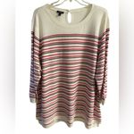 Talbots sweater crewneck pullover pointelle knit beige 3X NWT Photo 1
