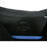 Adidas Streetwear Graphic Black Cropped Tee "The Brand With The 3 Stripes" L Photo 3