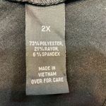 Alyx Tunic Top 2X Black Lace Up V Photo 8