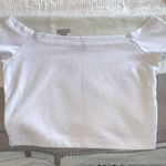 Wet Seal White Off The Shoulder Crop top Photo 0