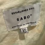 Sabo Skirt  XS Floral Mini Dress Long Sleeve Cut Out Back Tie Cottagecore Photo 2