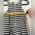 EXPRESS Women’s Sleeveless knit Black & White Striped Fit & Flare Dress 4 Photo 5