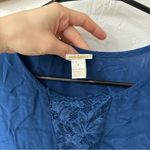 Sundance  Viscose Lace T Shirt Slip Night Gown Midi Dress Slit Small Photo 3