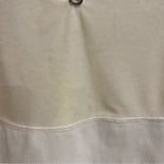 Free People  Cream Colorblock Quarter Zip Sweater Sz S Photo 4