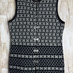 Gap Vintage  Sweater Vest Cardigan Womens Size M Preppy Wool Holiday Toggle 80's Photo 0