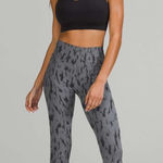 Lululemon High-Rise Tight 25" Camo Jacquard Asphalt Grey Black Sz 4 Photo 0
