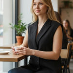 ZARA NWT Bloggers Fave Waistcoat Vest Black Medium Oversized Heavyweight Photo 0