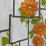 VTG 60’s Mode O’Day Orange Belted Waist Floral Dress USA Cottagecore Boho Photo 6