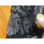 BCBGMAXAZRIA Bandana Print Pants Black White Casual Trousers Size S Photo 2