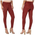 Stitch Fix Liverpool Madonna Skinny Suede Legging Burgundy Deep Henna Size 10/30 Red Photo 1