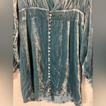 NEON BLONDE Vapour Velvet Mini Dress RTR Formal Deep Vneck Size Small Blue Photo 3