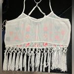 Ocean Drive NWT  Embroidered FringeTank Top Photo 3