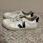 VEJA Esplar Logo Leather Low-Top Sneakers White Black- Size 36 (5) Photo 1