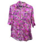 Ralph Lauren Purple Paisley Men's dressing shirt for women intimate sleepwear Photo 2