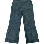 Jones New York Trouser Pants Size 10 Black Wool Wide Leg Cuff Lined Photo 0