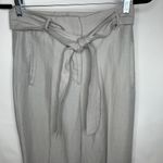 Aritzia Wilfred Light Gray Tie Waist Pants Trousers Sz 4 Photo 3