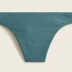 J.Crew Teal Ribbed High Rise Cheeky Bikini Bottom 3X NWT 80s High Cut Leg Photo 1