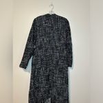Boston Proper  Metallic Tweed Duster Cardigan Sz 4 Fringe Holiday Party Photo 3