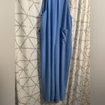 Chic Blue Overall Jumpsuit Size XL Photo 6