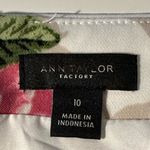 Women's Ann Taylor Outlet Ivory Skirt Pink Florals Size 10 EUC #7748 White Photo 2