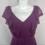 Jenny Yoo  Purple Cecilia Dress Size 0 Wedding Bridesmaid Formal Maxi Ruffle Photo 3