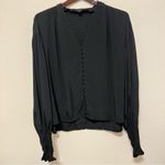 All Saints Stella Top, black, oversized, size 4US Photo 4