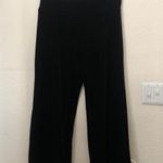 Studio I Gothic Whimsygoth Black velvet wide leg pants trousers slacks mid/high rise evening wear party office siren corporate-L. Photo 1