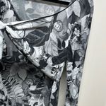 Chic White and Black Tie Front Long Sleeve Blouse very lightweight semi sheer Size XXL Photo 2