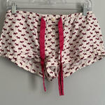 Aerie Y2K white and Red Dog Patterned Shorts Size XS Photo 0