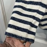 CHAPS  Women’s Striped Hoodie top - Blue/Cream - Size Large Photo 4