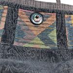 L. O'NEILL DESIGN Vintage Wearable Art Tapestry Bohemian Boho Shoulder Bag Purse Black Photo 1