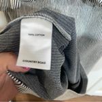 Country Road Black and White Stripes Midi Peplum Dress Size Small Photo 3