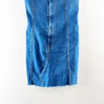 Edikted Strapless Ebony Bodycon Denim Mini Dress Blue Small Photo 7