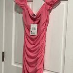 Princess Polly  Charvi Mini Dress with Cap Sleeves in Pink US size 8 NWT Photo 5