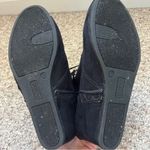 Bongo  Ankle Booties Women's Size 10 Kenzie Wedge Black Quilted Faux Suede Lace Photo 2