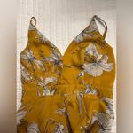 Lulus Darling Daylily Mustard Yellow Floral Print High-Low Maxi Dress Photo 7