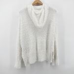 POL NEW NWT  Medium Berber‎ Fleece White Fuzzy Knit Hoodie Drawstring Long Sleeve Photo 7