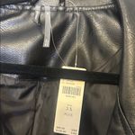 Anthropologie  Saige Faux Leather Moto Jacket in Black Size 3X NWT Photo 5