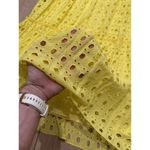 Lilly Pulitzer Size XS Indira Swing Dress Lilly’s Lemon 🍋 Eyelet High Neck Mini Photo 3