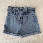 Wild Fable High-Rise Belted Paperbag Waist Jean Denim Shorts Women’s XS Photo 1